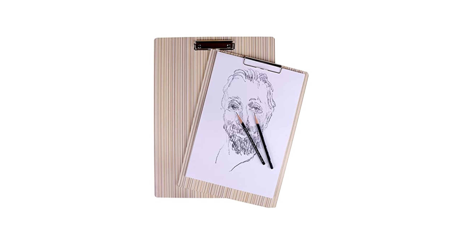 Amazon | 1個 sketch book 木製 下敷き クリップボード 描画